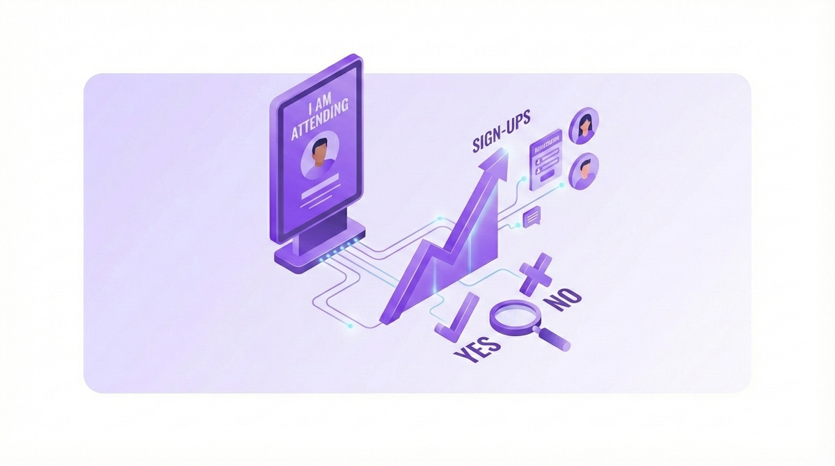 Do "I Am Attending" Posters Really Boost Sign-Ups?