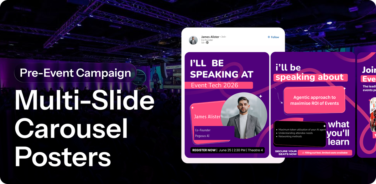 Multi-Slide Carousel Posters | Pre-Event Campaign