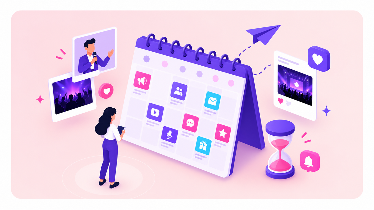 Pre-Event FOMO: A buzz playbook with an asset for every week