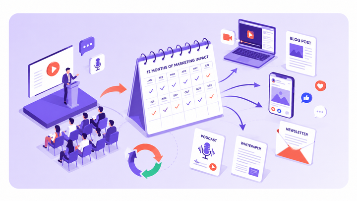 How to repurpose conference content for a year of marketing